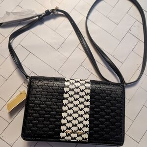 Michael Kors Black and White Geometric Crossbody Bag